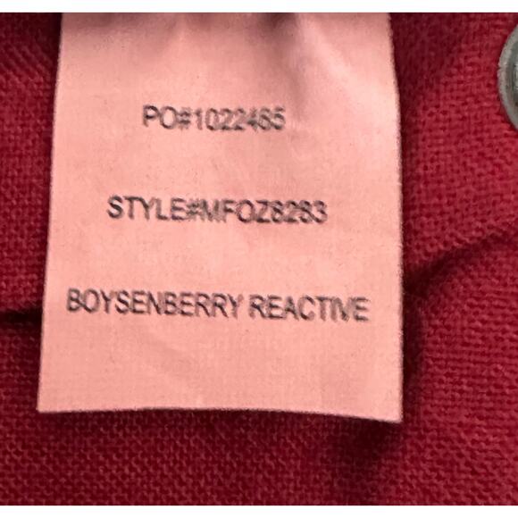 NYDJ Fiona Red Boysenberry Reactive Slim Flare Ankle Jean Womens Size 0 Raw Hem - Picture 9 of 10